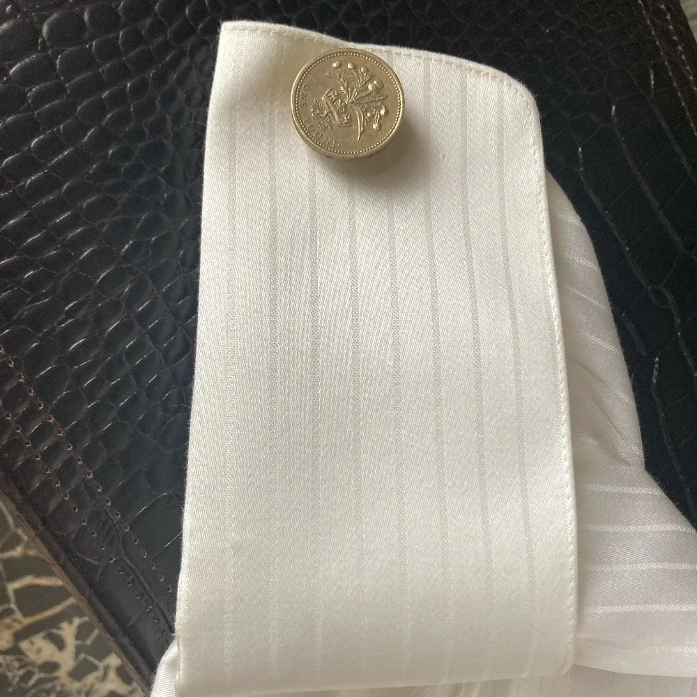 ScotlandWorld Cup Series Thistle Pound Coin Cufflinks  Worhd Cup win 13 June. - Picture 7 of 9